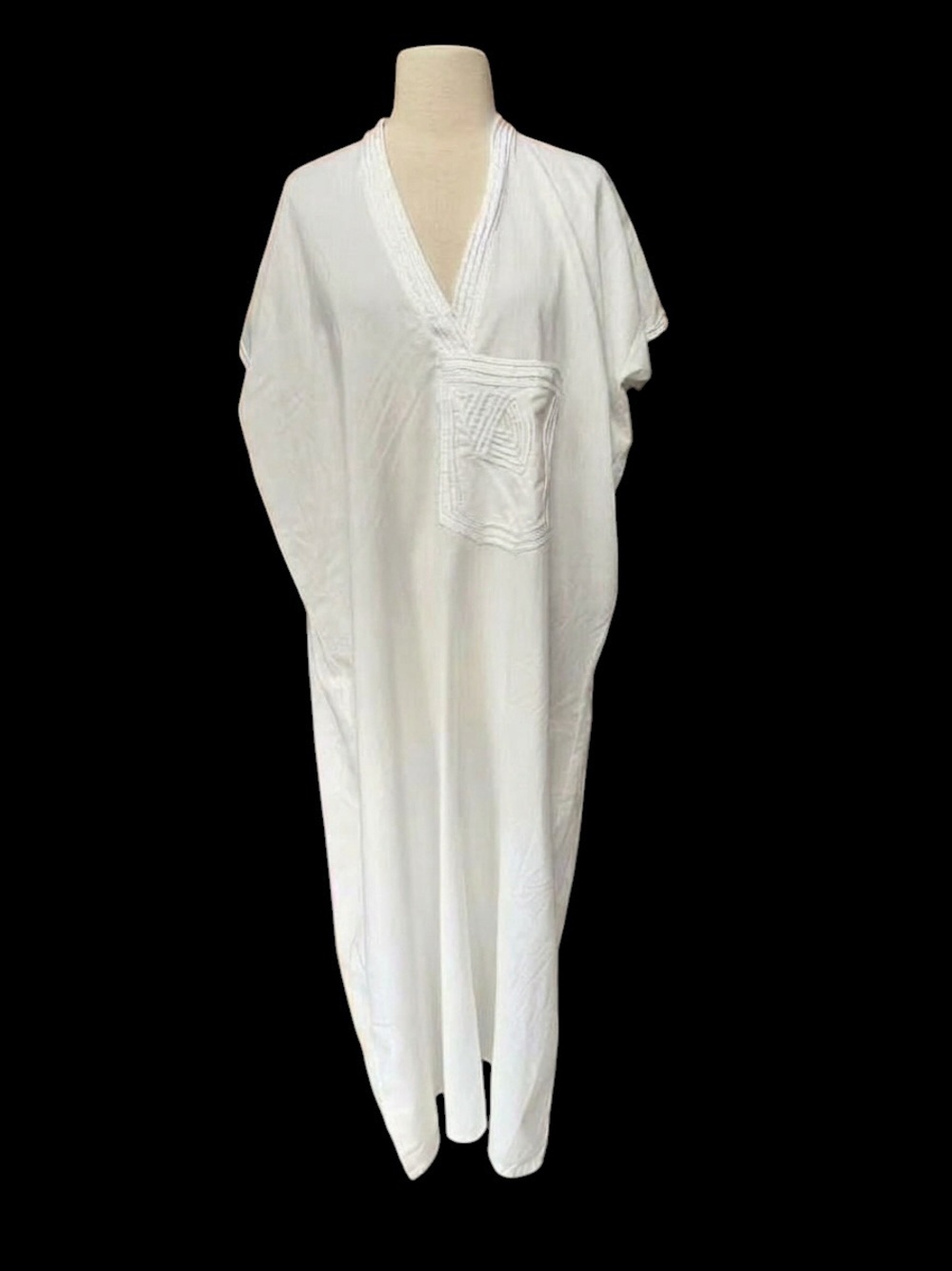 Moroccan Gandoura Premium Linen/Cotton Kaftan